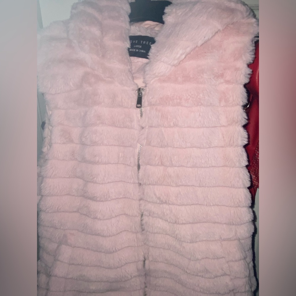 Love tree fur hoodie